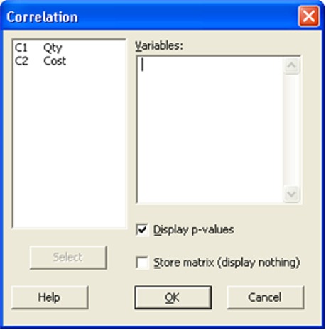 Minitab Dialog Box Graphic